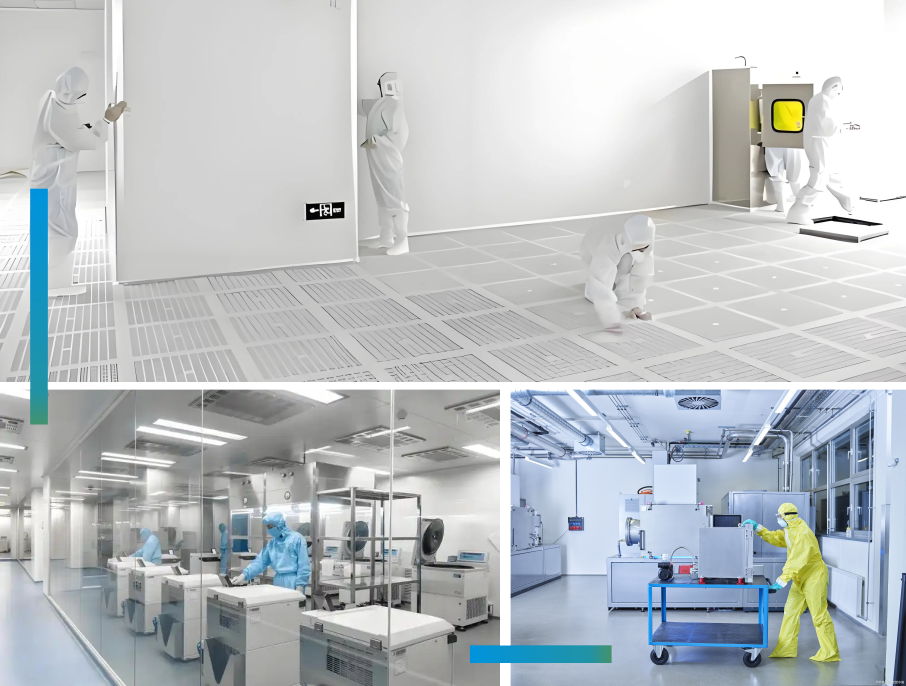 Huahong All-steel PVC Anti-static Flooring para sa Class 1,000 Cleanroom at Data Center
